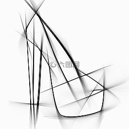 妇女的鞋子,鞋,段