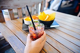 喝,鸡尾酒,餐厅