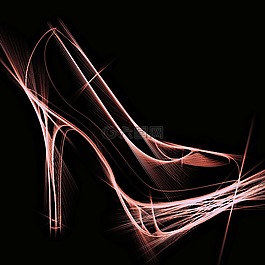 妇女的鞋子,鞋,段