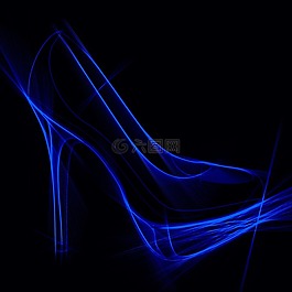 妇女的鞋子,鞋,段