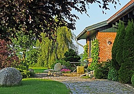 家庭花园,田园,农村