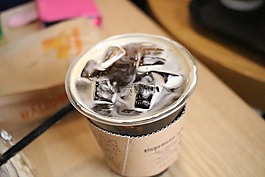 咖啡,冰,杯