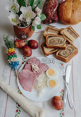 复活节,假期,早餐