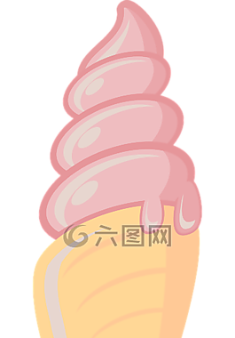 冰淇淋,蛋卷冰淇淋,甜点
