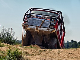 货车,尝试,pískovna