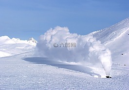 火山,喷气,好，