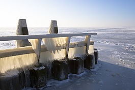冰,ijsselmeer,冬天