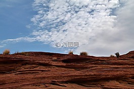 格伦峡谷,红色,岩
