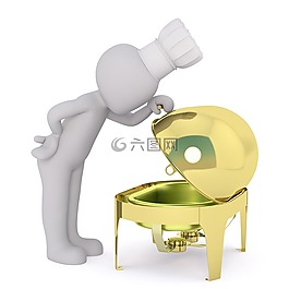 烹饪,厨师,白人男性