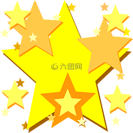 星星,黄色,有光泽
