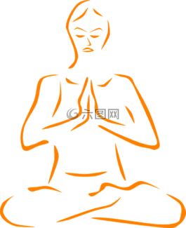 冥想,打坐,交叉的双腿