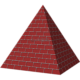 金字塔,形状,3d