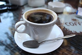杯,勺子,咖啡
