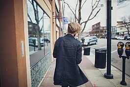 人,男子,独自行走