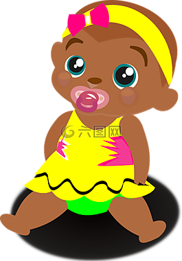 婴儿,头发,棕色