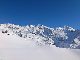 冰川 di verrà,蒙特罗莎,滑雪