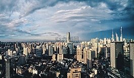 上海,窗外,晴天