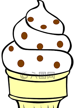 29个关于"冰淇淋锥"的素材