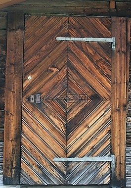 谷仓,门,木材