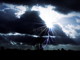 天空,雷暴,景观