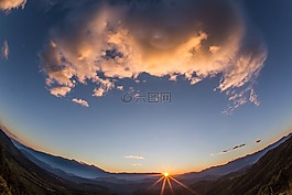 风景,天空,夕阳