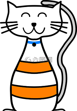 猫,卡通,艺术