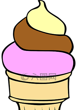 冰淇淋,那不勒斯,香草