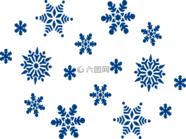 雪花,蓝色,天空