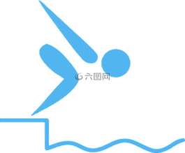 游泳者,蓝色,潜水员