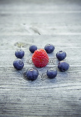 蓝莓,山莓,水果
