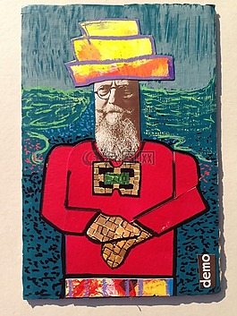 艺术的钱,蒙娜 · 丽莎 》,拼贴画