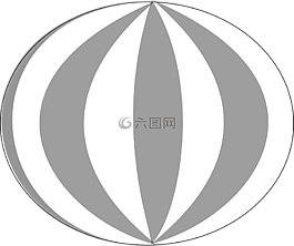 西瓜,椭圆形,球