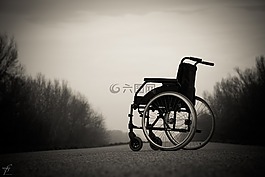 轮椅,孤独,物理