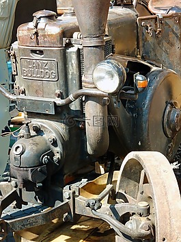 老,猛犬,历史的农业机械