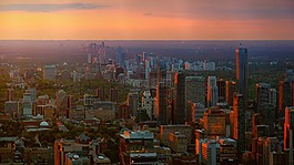 城市,全景,城市景观