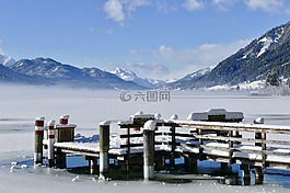 雪,冬天,山