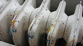 散热器,splashes 的颜色,的artelier