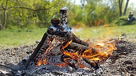 火,koster,烤羊肉串