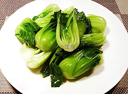 素炒上海青,汤匙菜,青梗菜