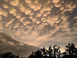 堪萨斯,云,天空