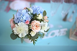婚礼,装饰,鲜花