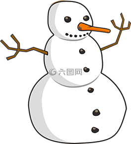 雪人,冬天,快乐