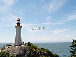 轻的房子,天空,海洋