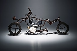 哈雷,摩托车,艺术