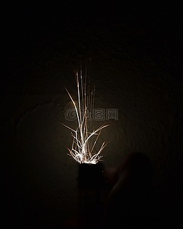 打火机的手,打火机,黑暗
