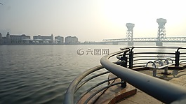 河,河岸,桥