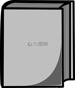 书,关闭,灰色