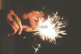 火花,烟花,独立日