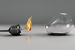 白炽灯,电源,玻璃
