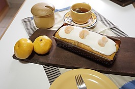 布丁,水果,橘
